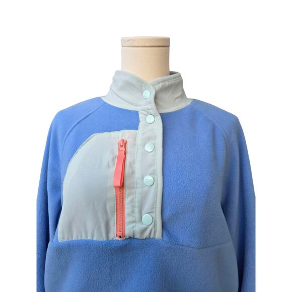 NWT HIPPIE ROSE Blue Fleece with Aqua and Coral Details - Picture 5 of 7